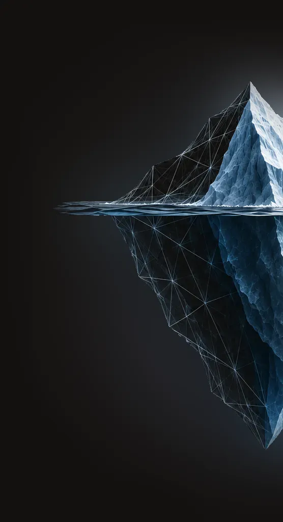Demi-iceberg : coût visible au-dessus de l'eau et valeur ajoutée sous la surface