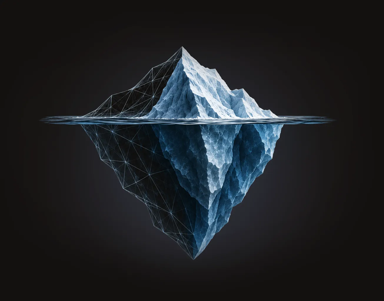 Iceberg : le coût visible du traçage au-dessus de l'eau, la valeur ajoutée réelle cachée dessous